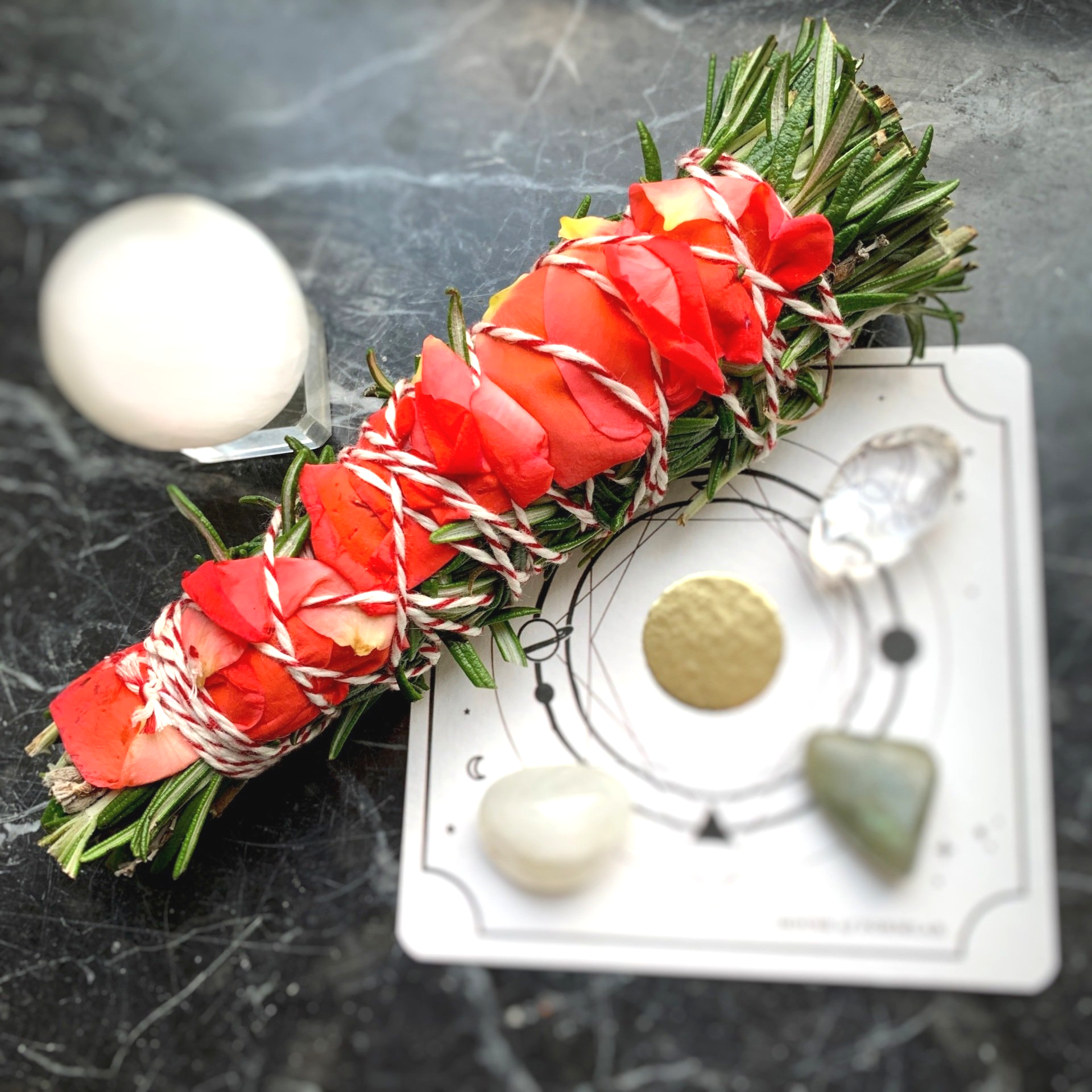 Homemade smudge stick