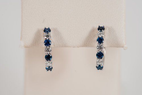 Earrings with Blue Diamonds — Winter Park, FL — Reynolds & Co. Jeweler