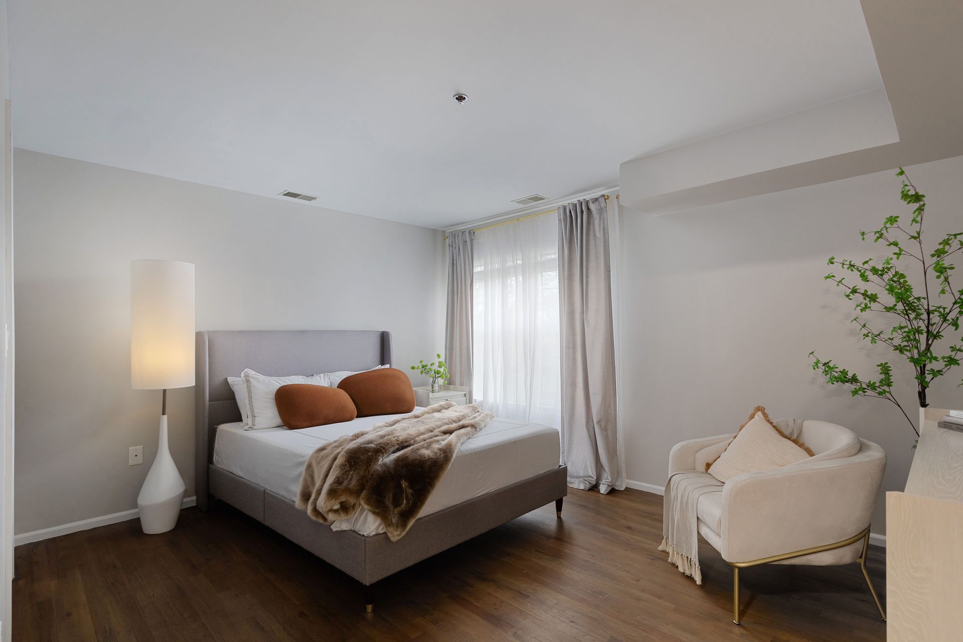 Sunlit bedroom in South Plainfield apartment for rent in New Jersey