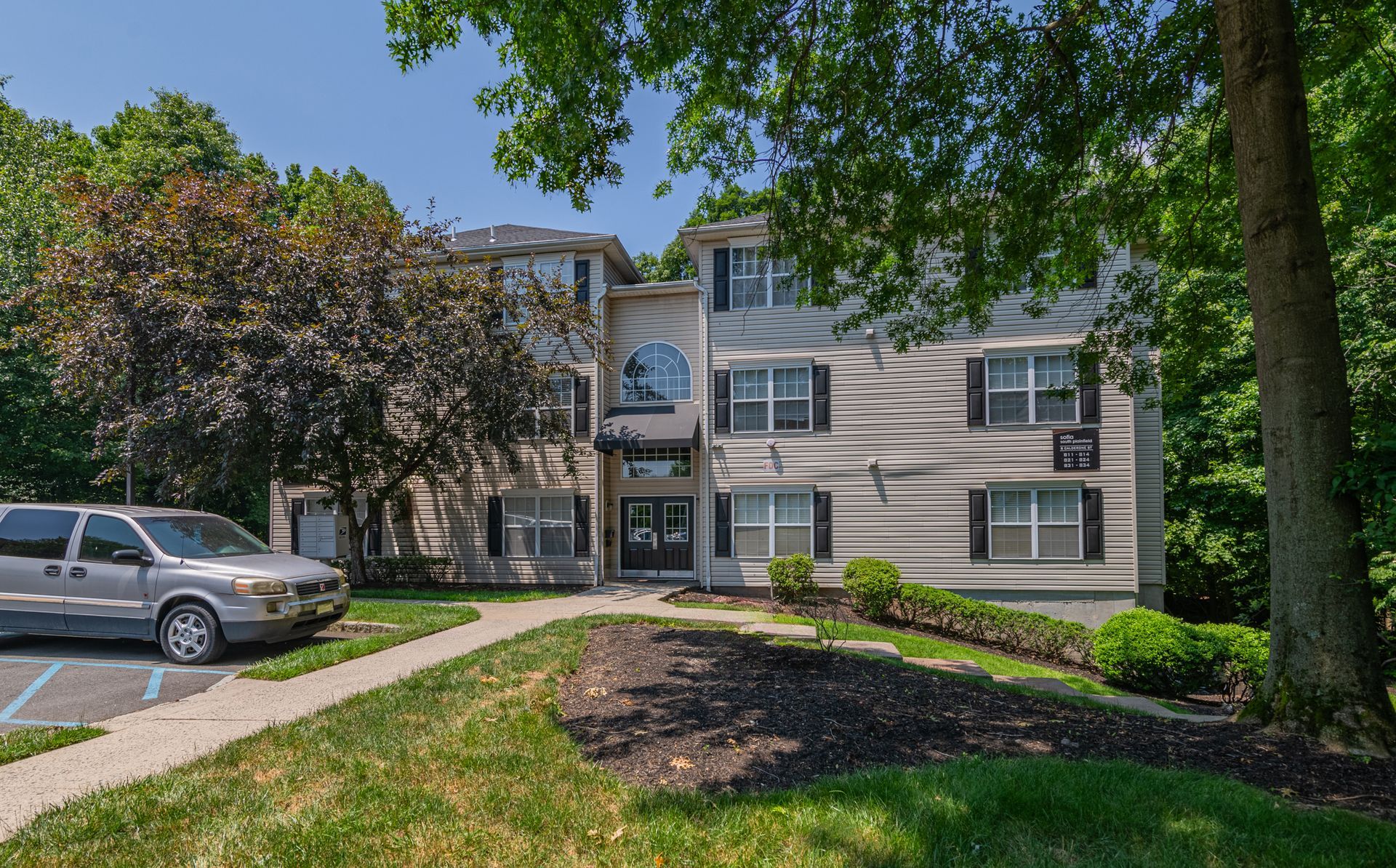 Exterior view of Sofia South Plainfield apartments for rent in New Jersey