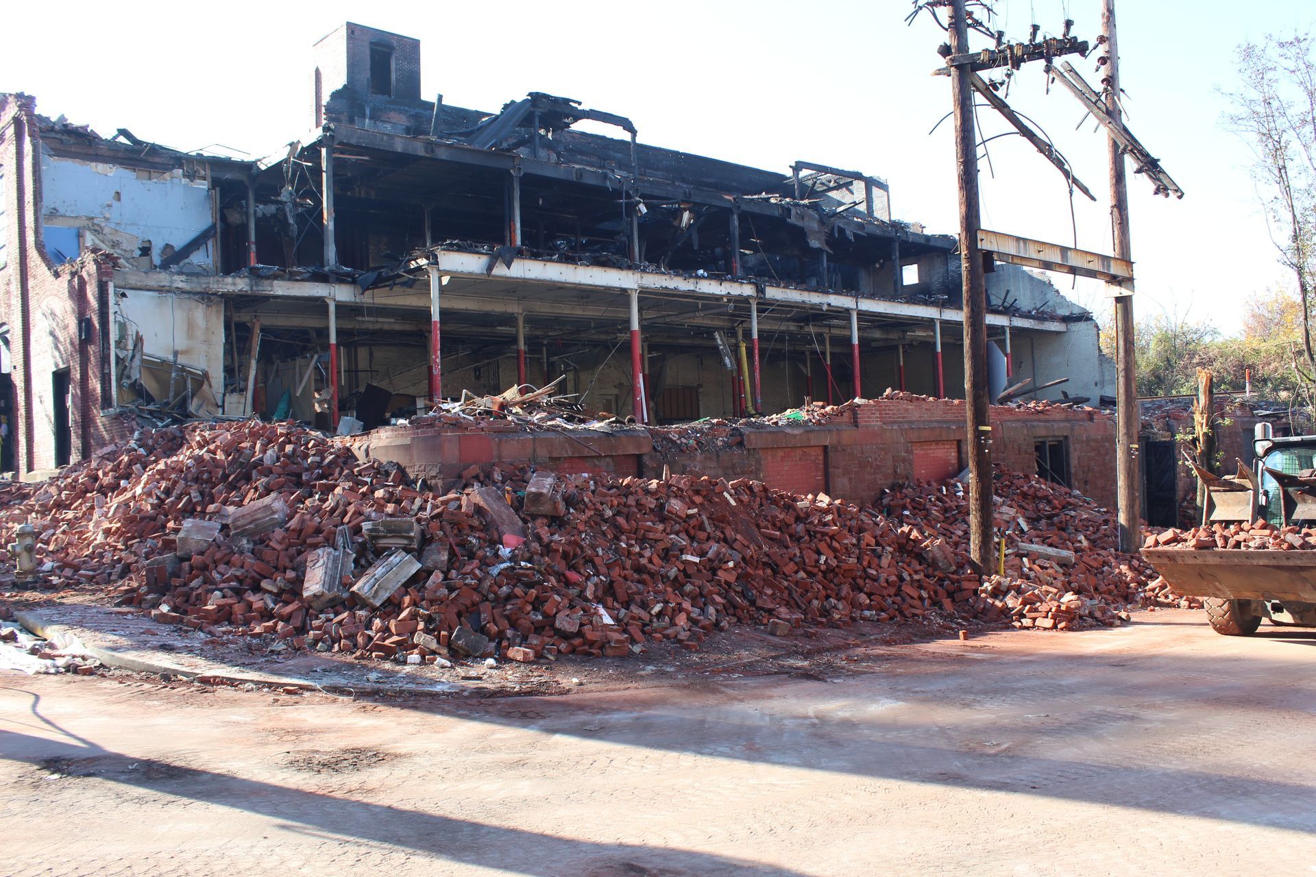 Factory emergency demolition by Empire Services