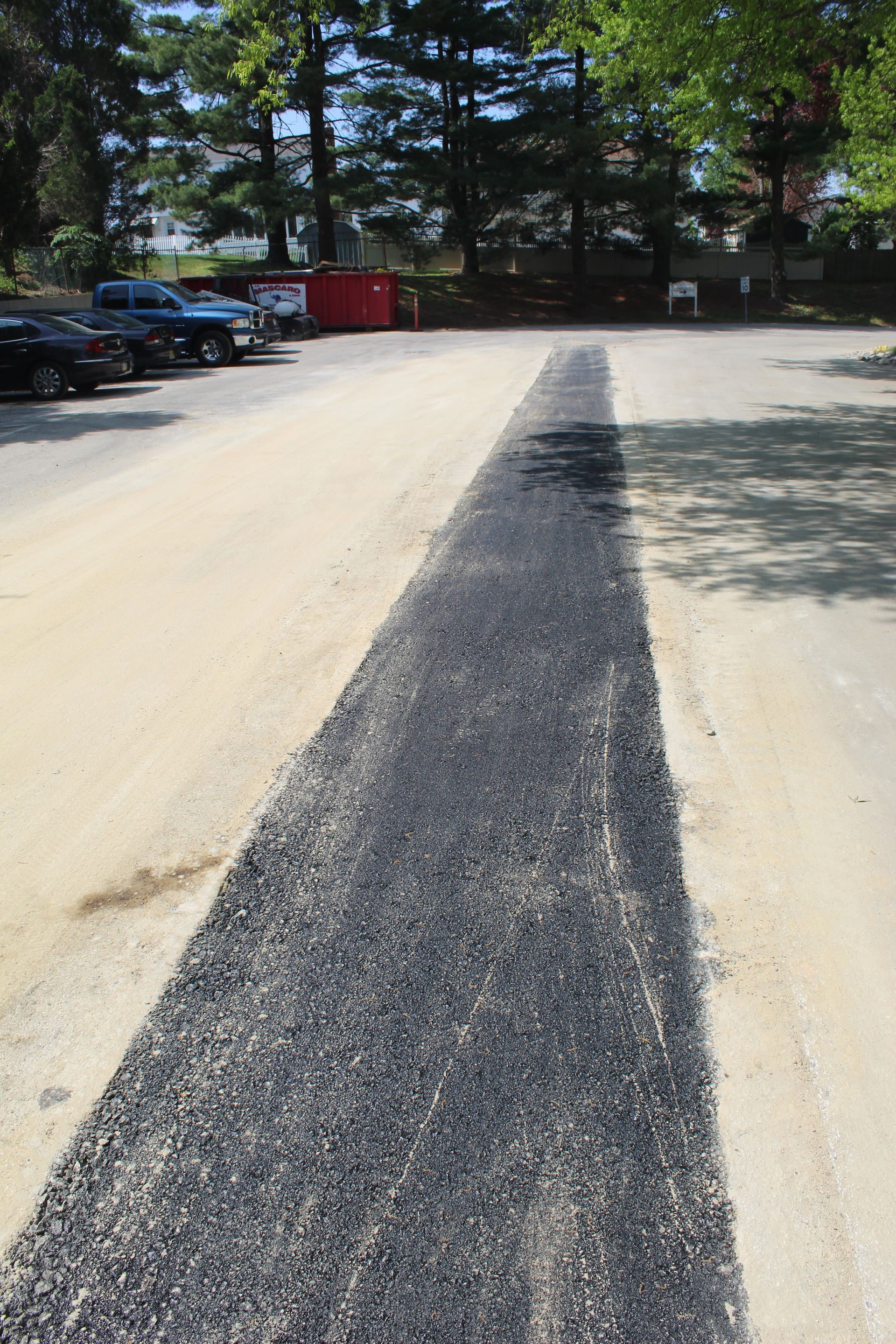 Completed installation and paving of new water service.