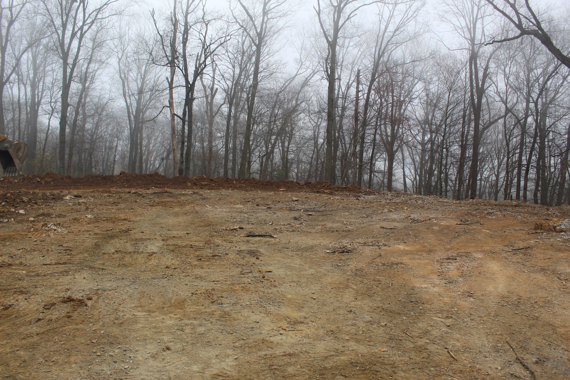 The  area is taking shape for the new horse corral. 