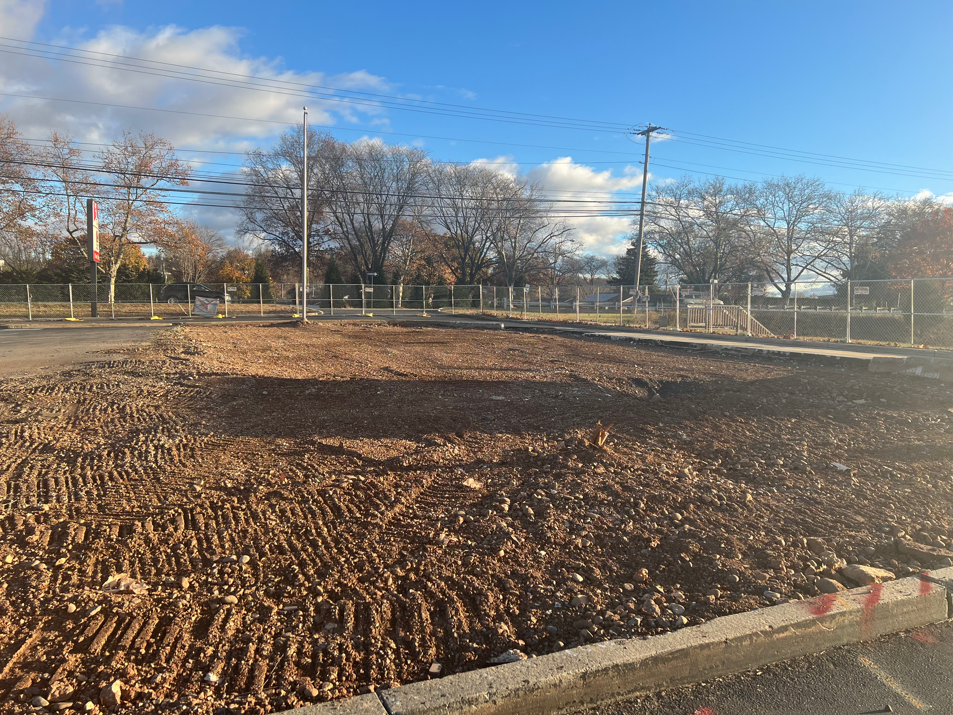 The restaurant is completely gone, and the complete rebuild can start.