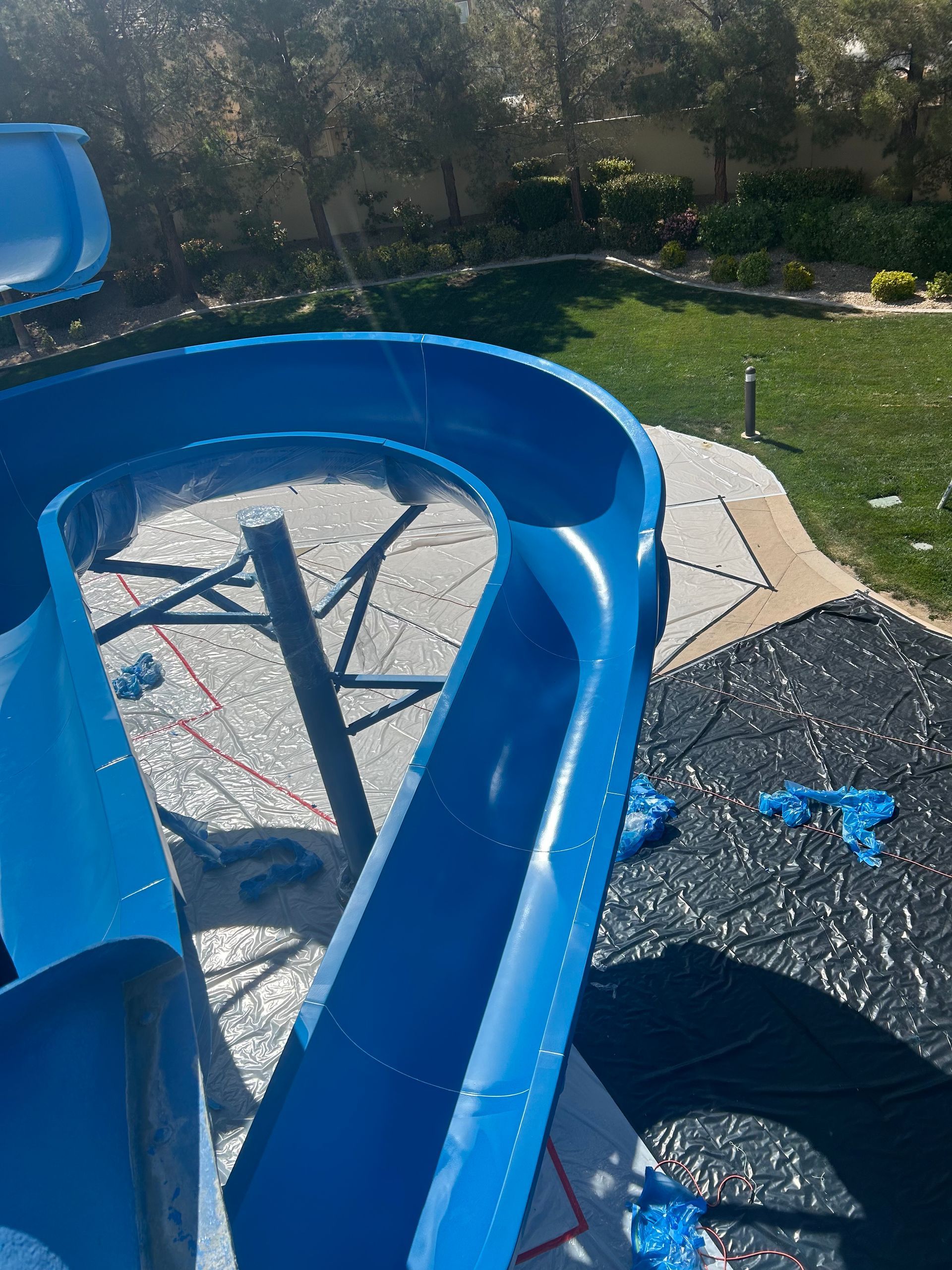 fiberglass restoration services
water slide repair company
steel restoration service for water slides
steel restoration for water slides