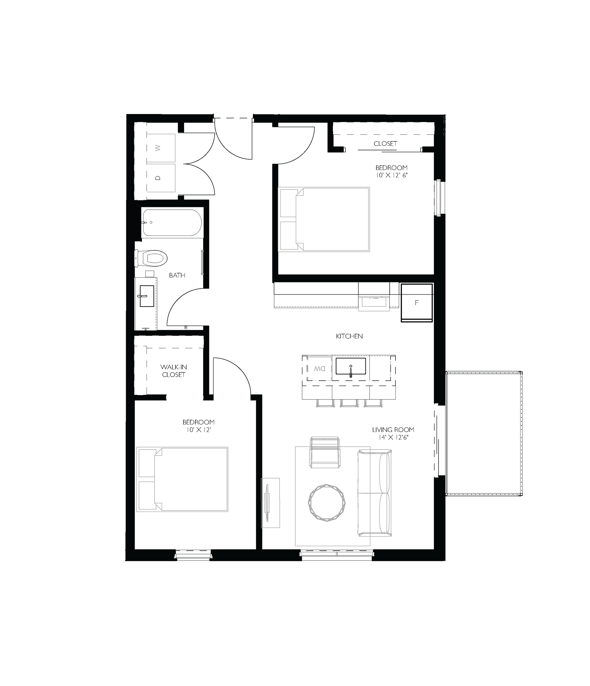 B3 W/ Balcony floorplan