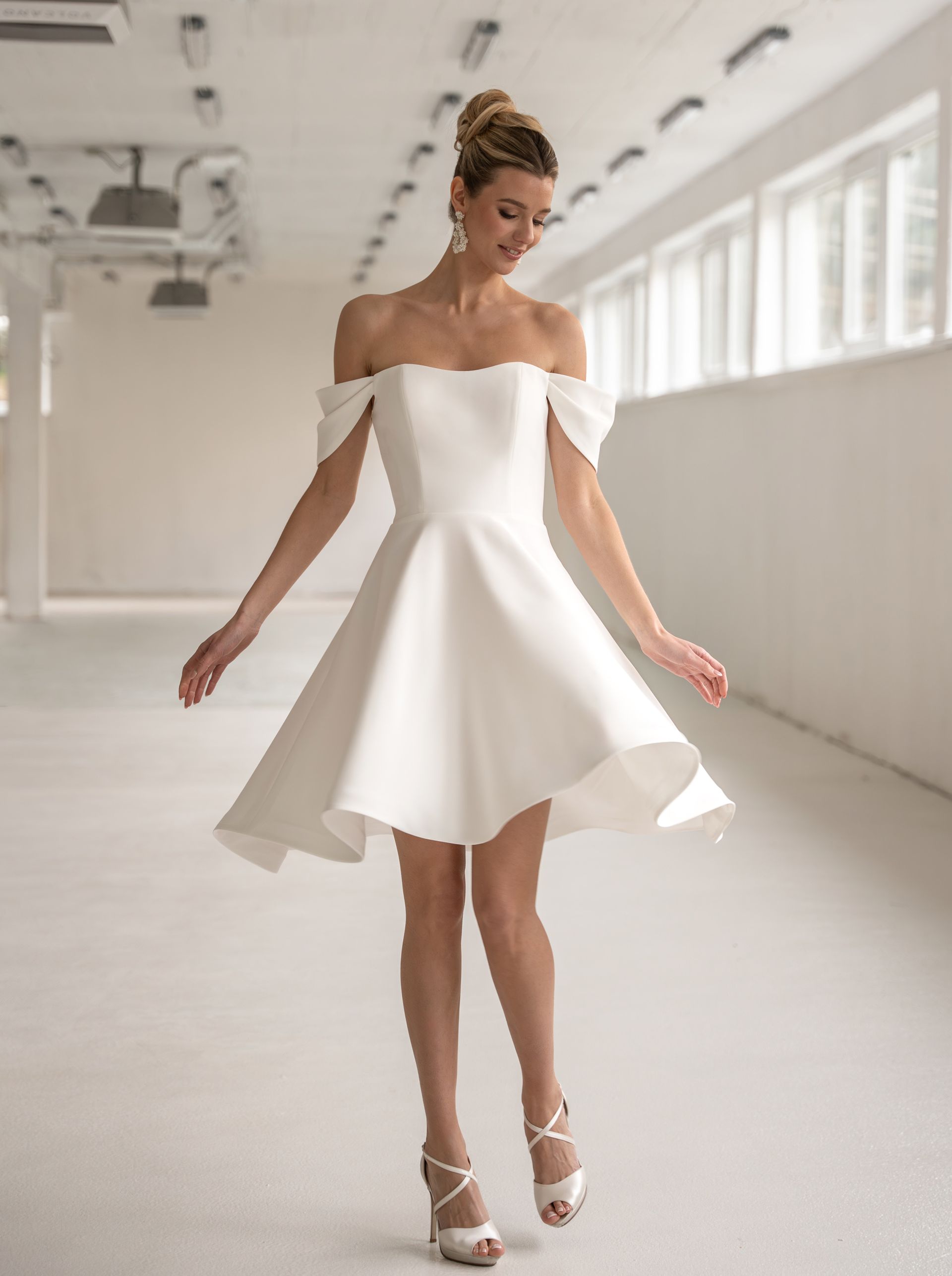 Short Wedding dress, Mini Wedding dress, Second Wedding Dress, Beach Wedding Dress,