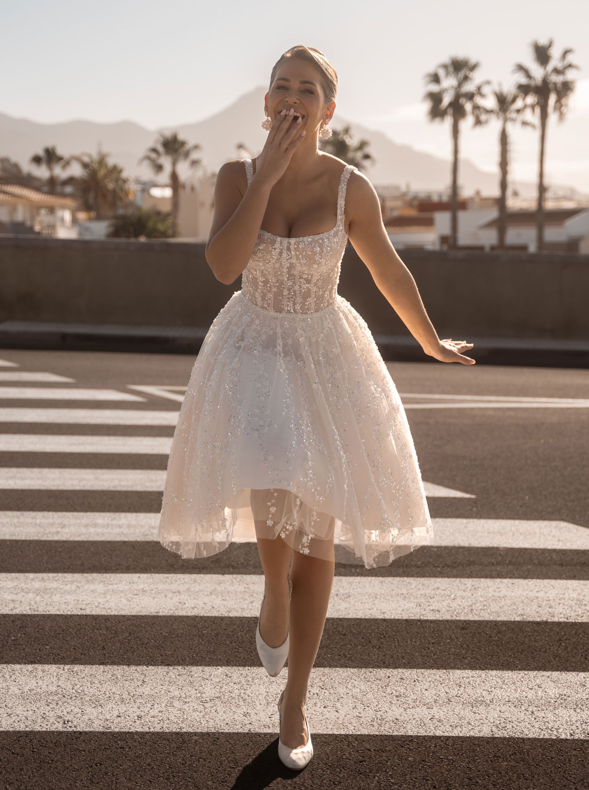 Short Wedding dress, T-Length Wedding dress, Tea-Length wedding dress