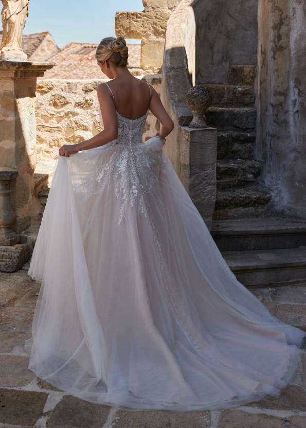Romantica of Devon Annika wedding dress including Cape