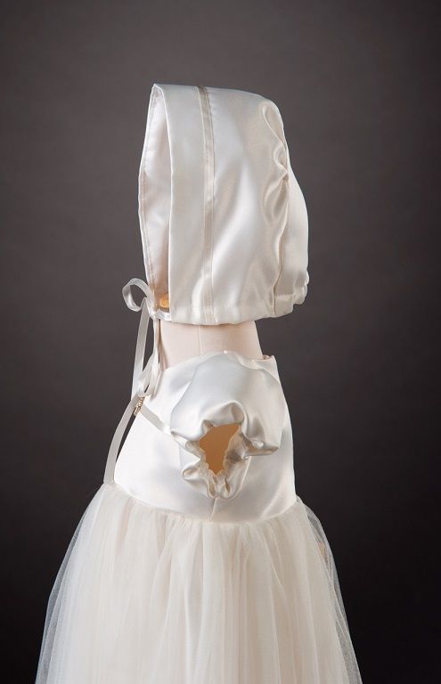 Millie Grace Cherry christening dress gown bonnet