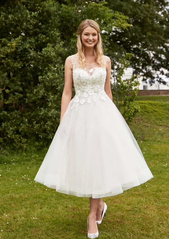 Romantica of Devon Tea-Length Nancy wedding dress
