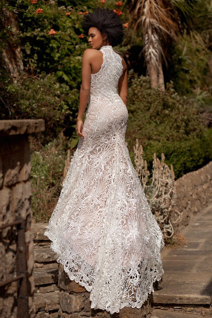 Phoenix Gowns HY5084 full lace wedding dress