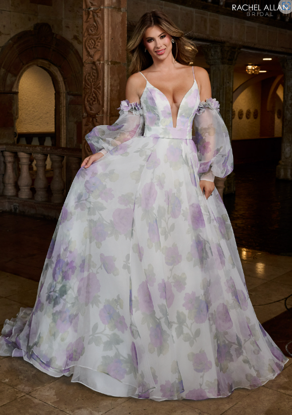 Rachel Allan RB3219, Floral wedding dress, Rachel Allan stockist, Lincoln Bridal shop, 