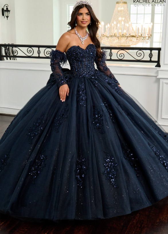 Navy Ball Gown wedding dress, Ballgown wedding dress Navy, coloured wedding dress, Full ball gown wedding dress 