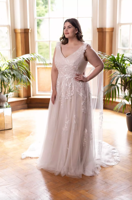 True Bride Curves Wedding Dress TCW442 Rhodes