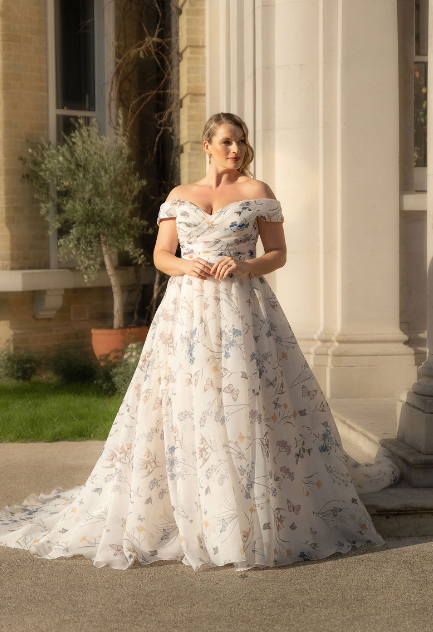 Tiffanys Bridal Torino floral wedding dress