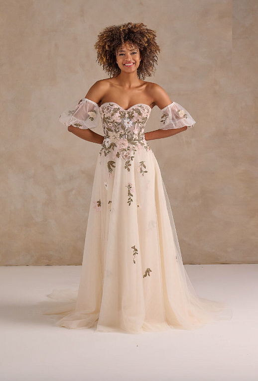 Tiffanys Bridal Timeless TM6614 floral wedding dress Sale