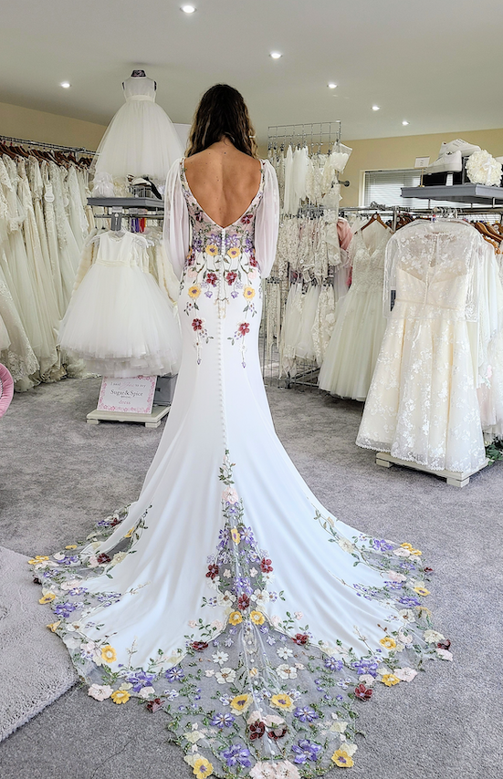 Private Label wedding dress floral 6136