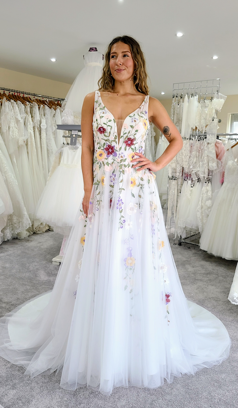Private Label floral wedding dress 6127