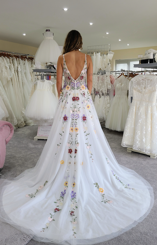 Private Label floral wedding dress 6127