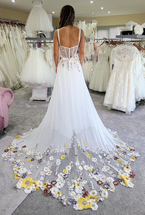 Private Label floral wedding dress 6161