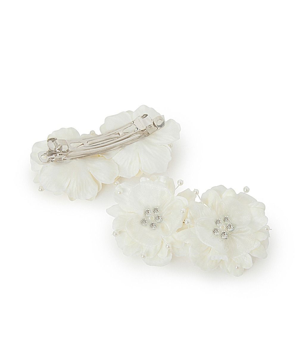Flower-girl hair slide comb 
