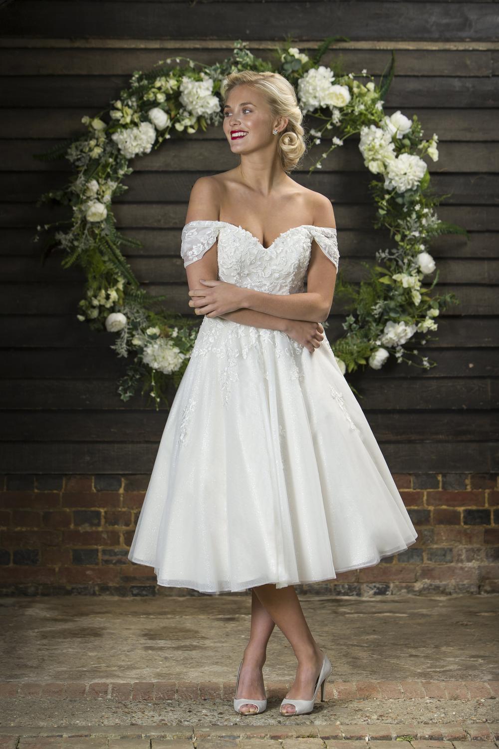 True Bride Brighton Belle Madison Tea Length wedding dress