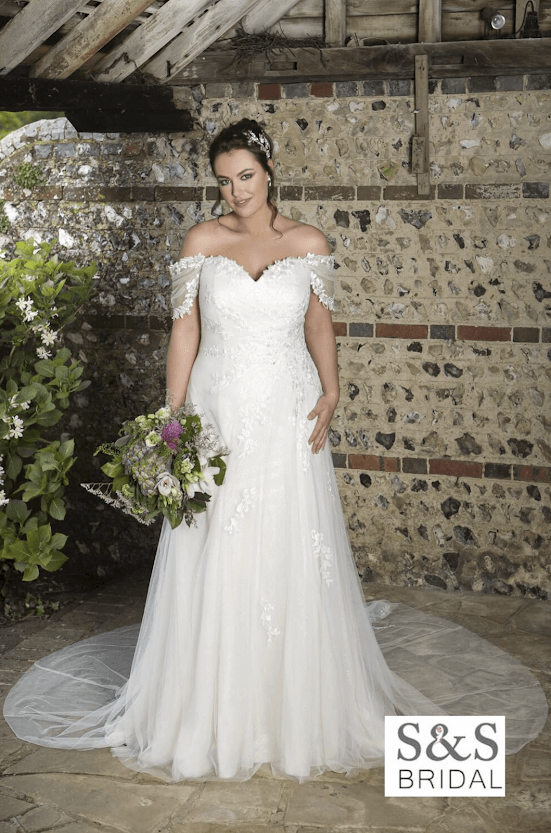 True Bride curves Blake TCW408 wedding dress