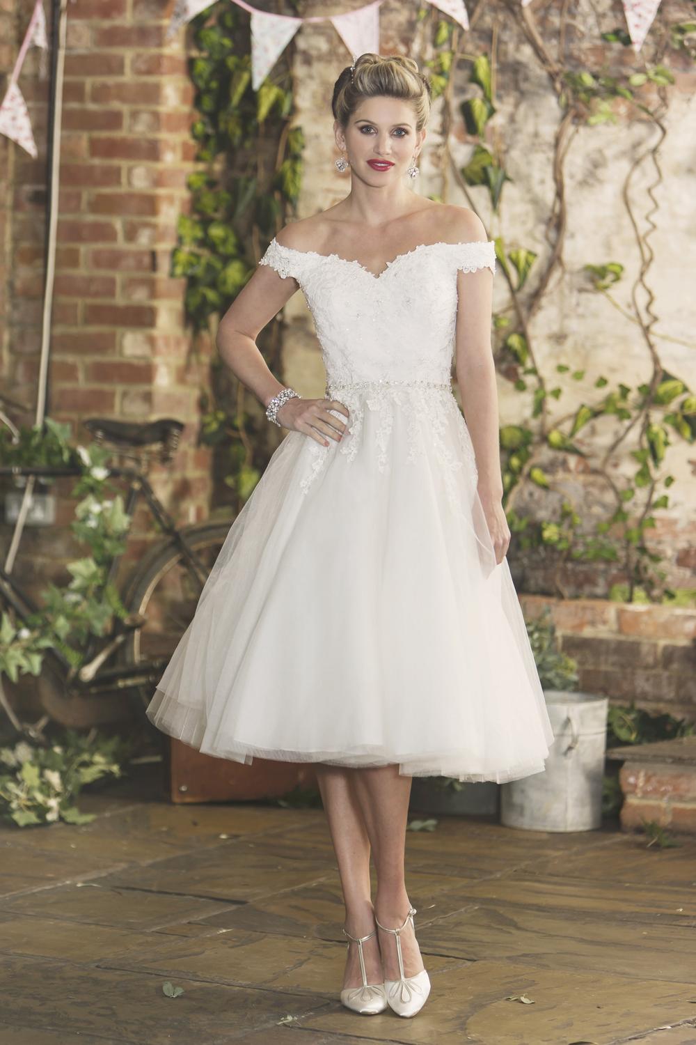 True Bride Brighton Belle Tilly Tea length wedding dress