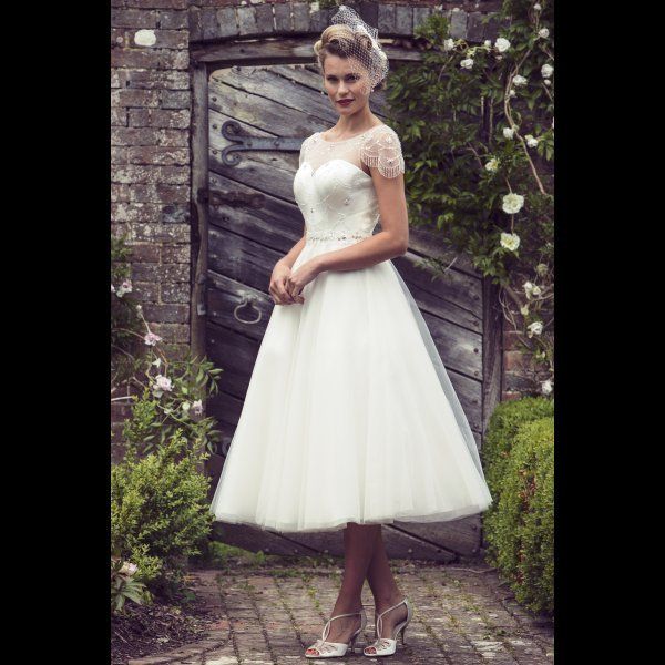 T-Length wedding dress, Short wedding dress, Brighton Belle wedding dress