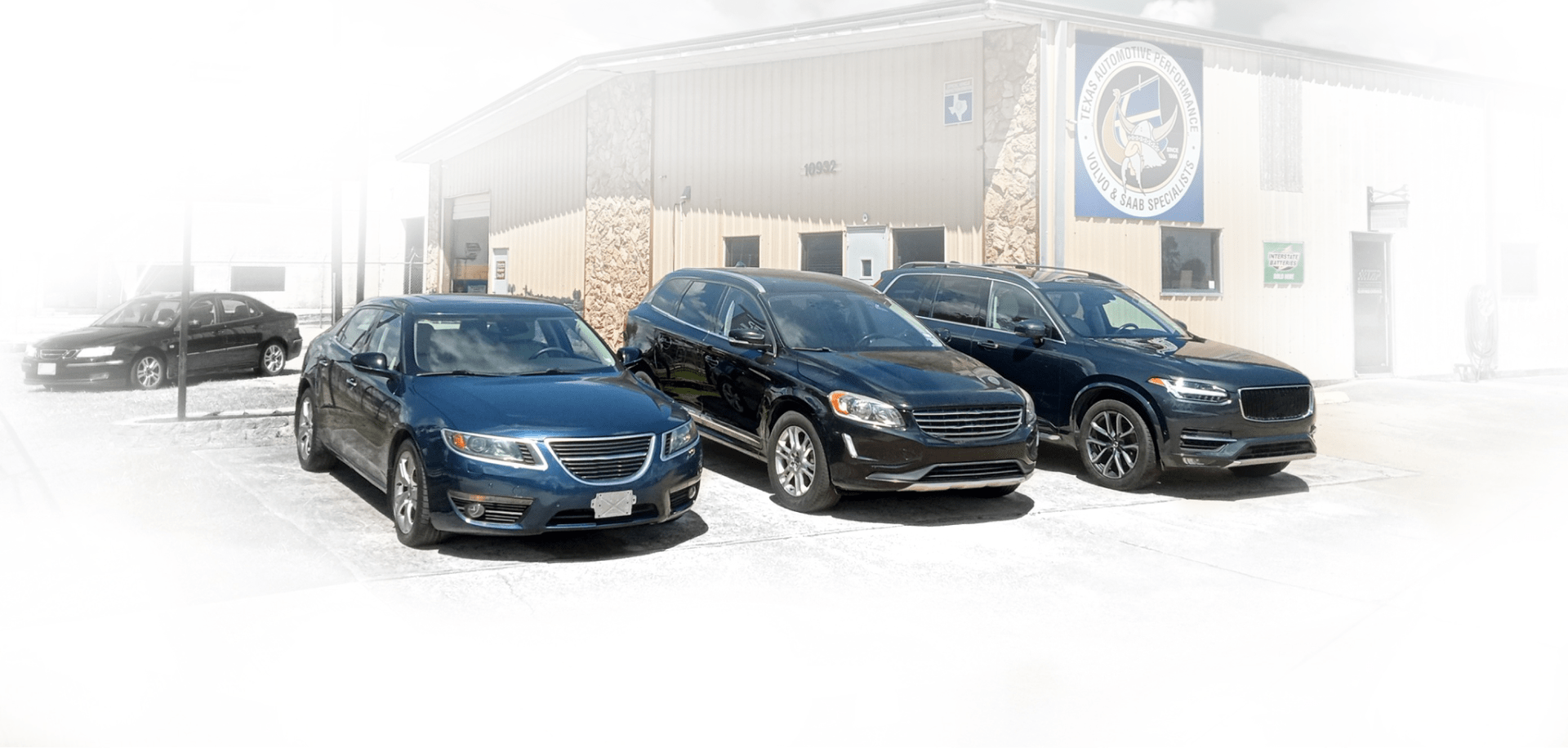 Vehicles in front of our auto repair shop | Texas Automotive Performance