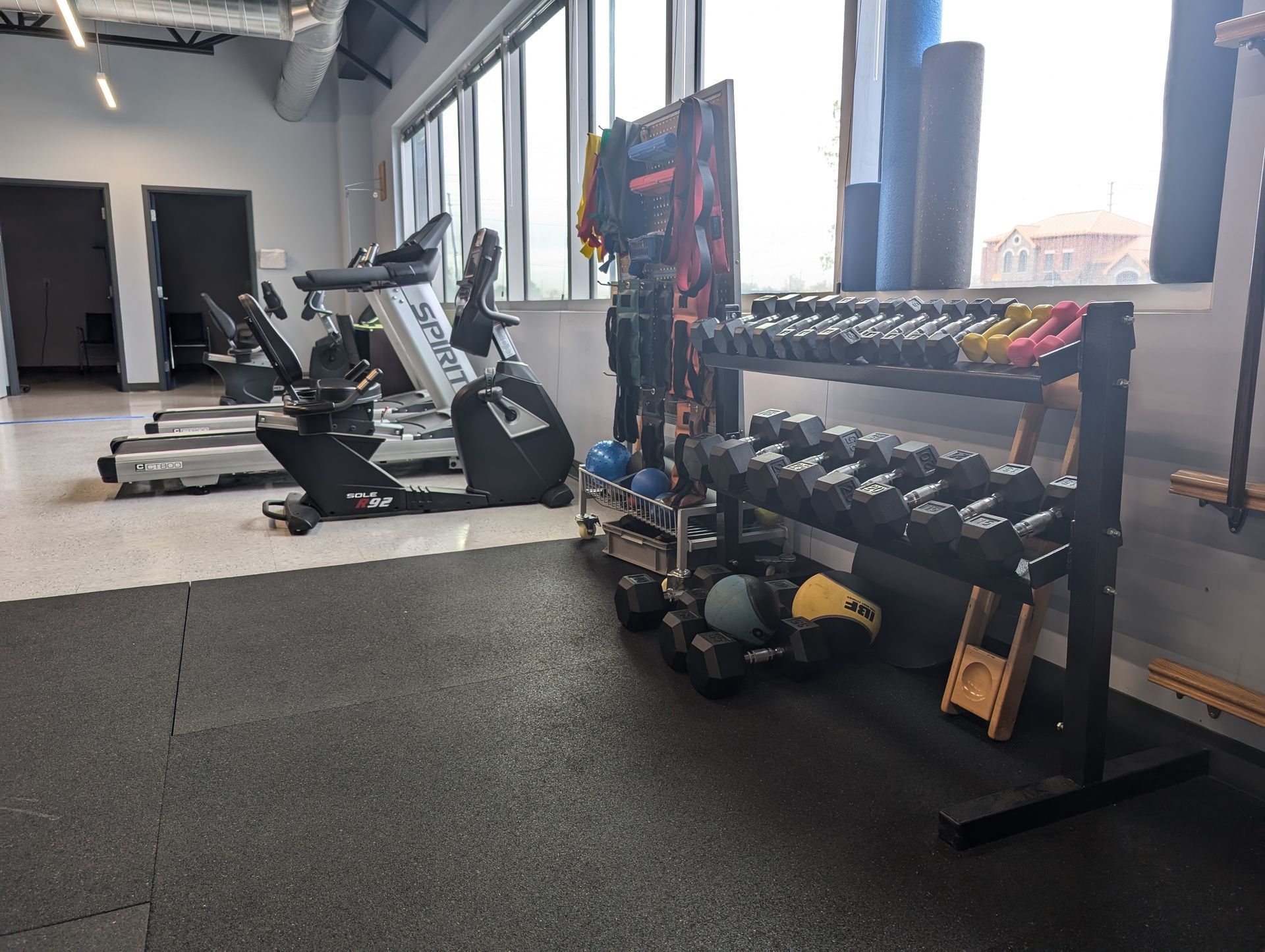 weights and equipment for physiotherapy