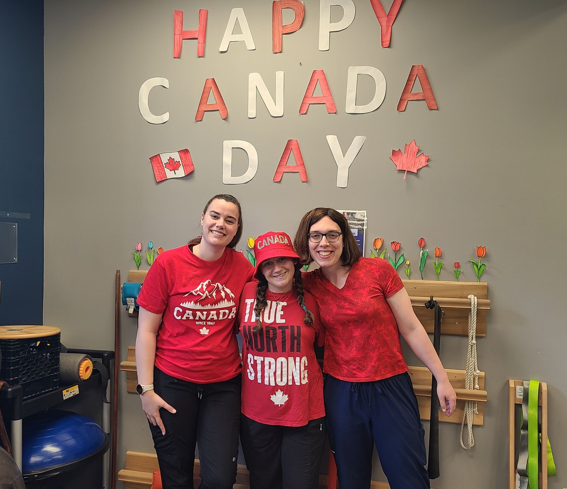 Canada Day decorations at CARE Institute Essex