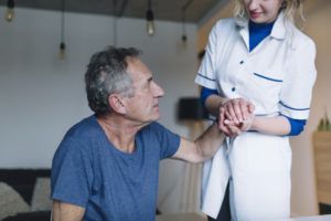 Male Patient and Nurse