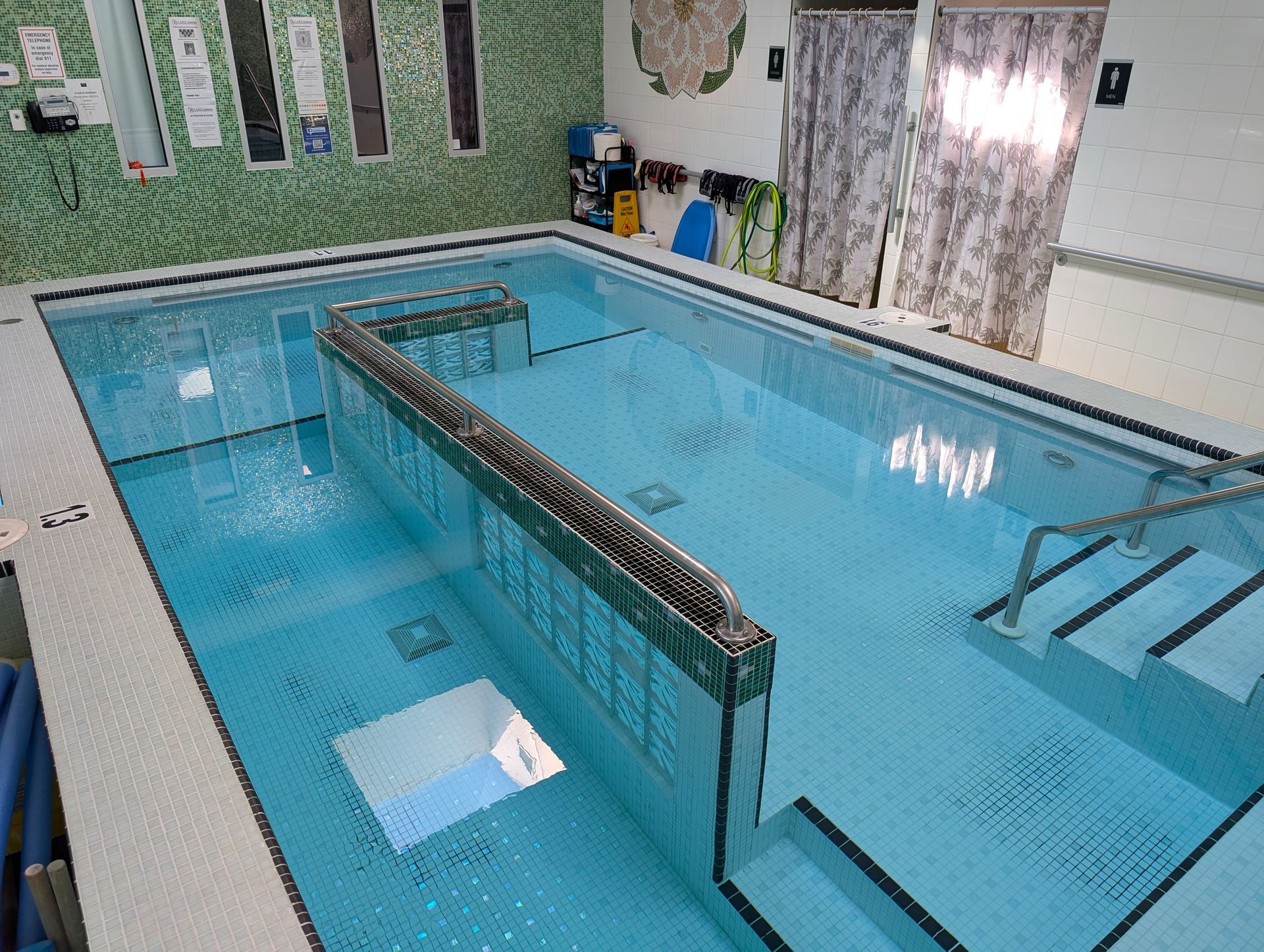 A man is wearing a posture corrector on his back.