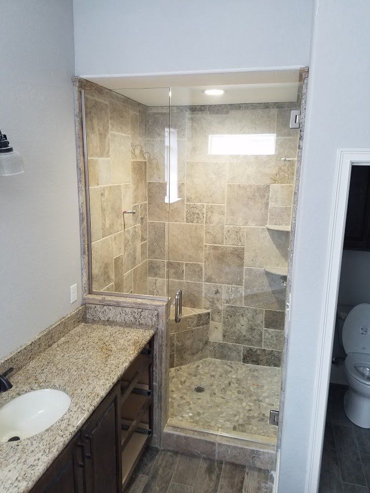 glass shower door installation