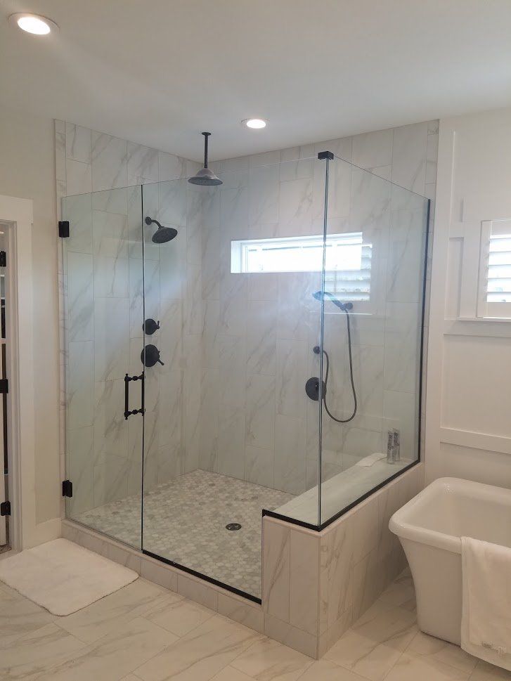 glass shower door installation