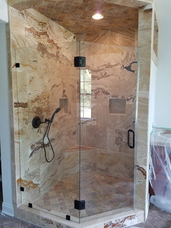 glass shower door installation
