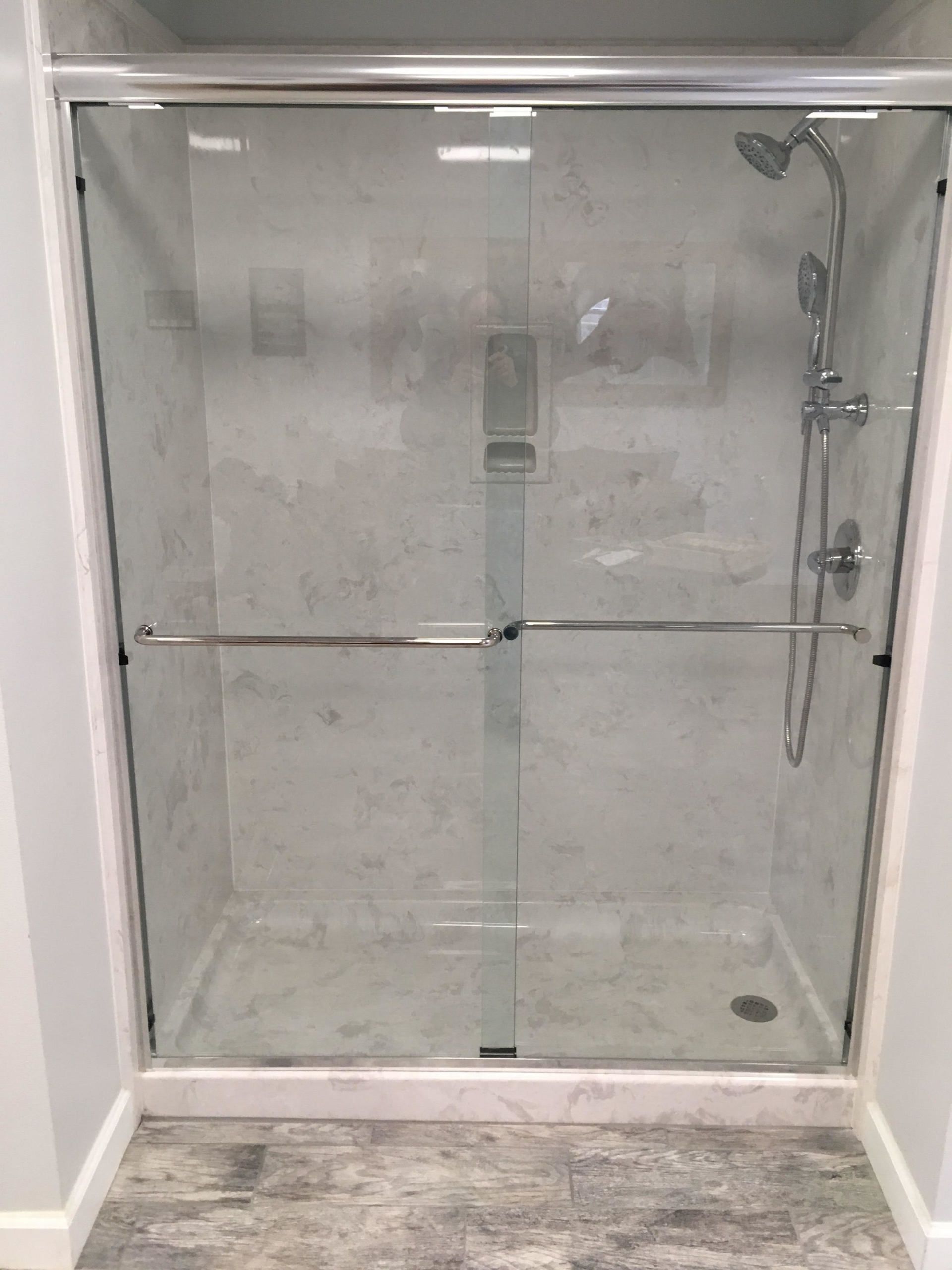 glass shower door installation