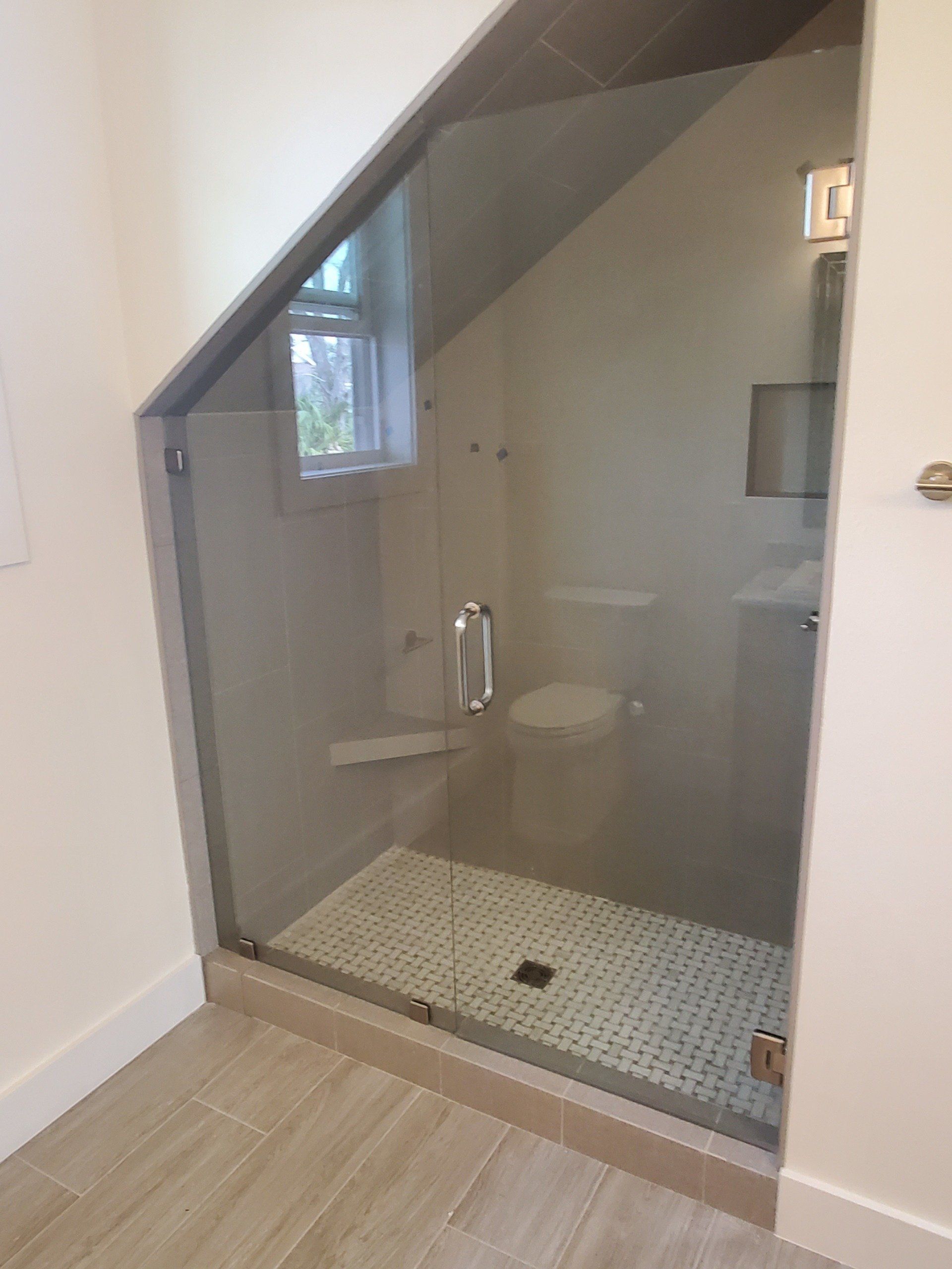 glass shower door installation