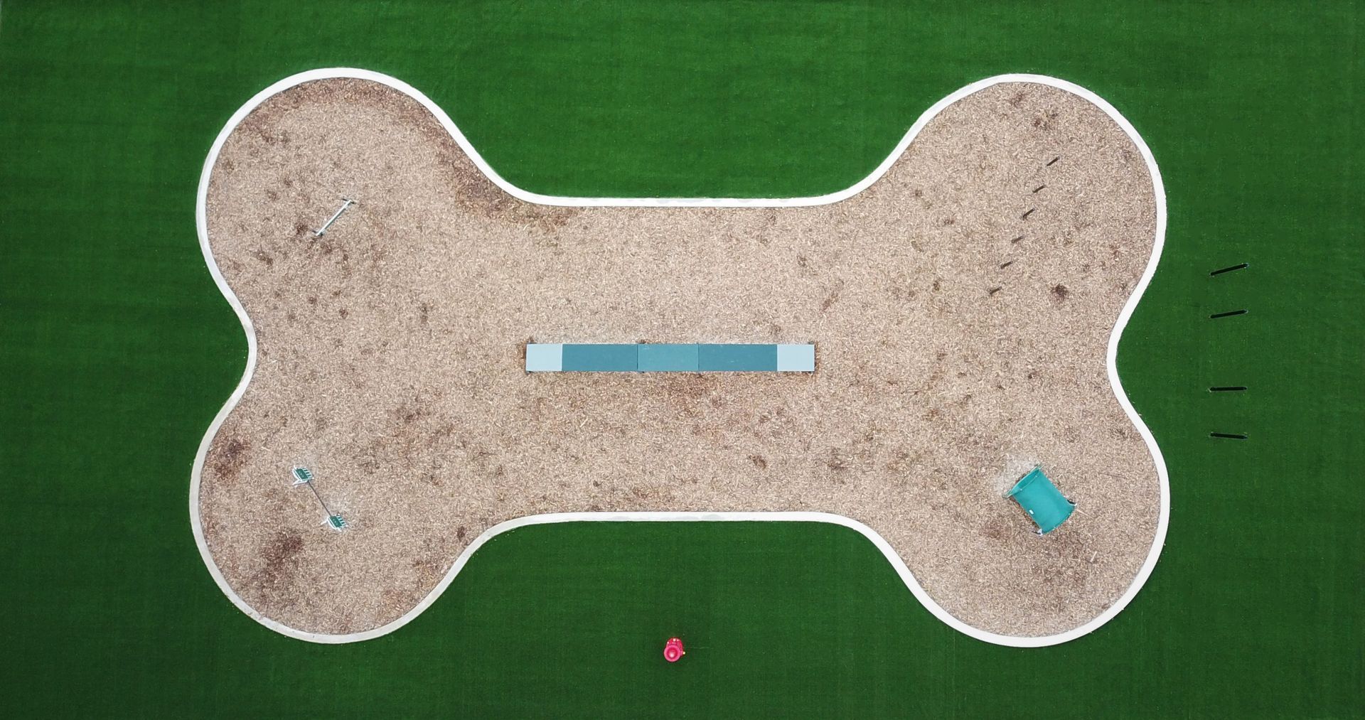 Flats at 146 - dog park aerial view