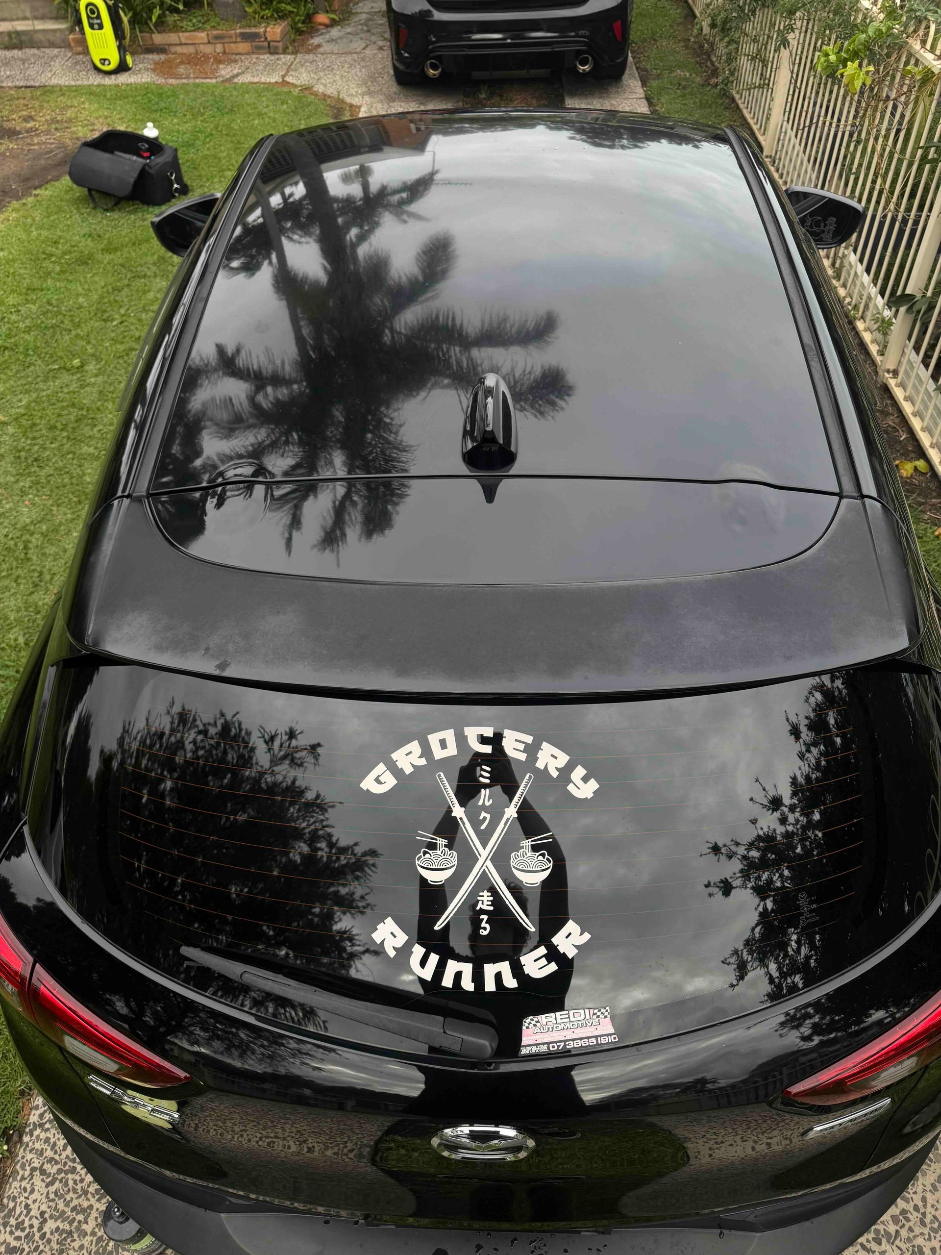 Black car with 