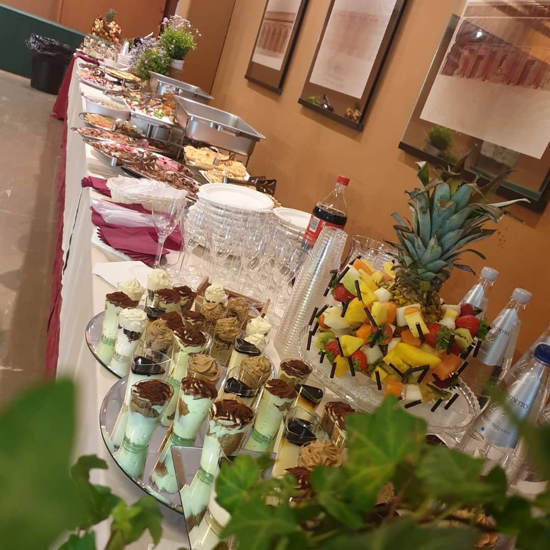 Preparazione ricco catering