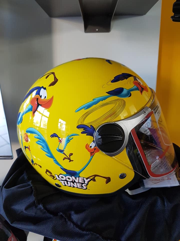 casco bambini giallo