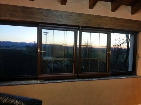 finestra scorrevole in legno