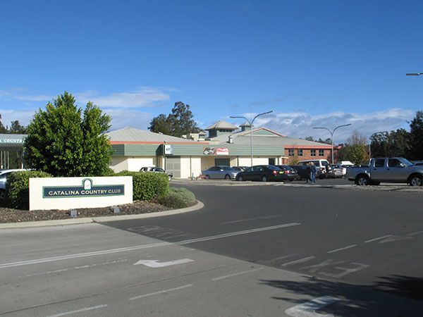 A parking lot with a sign that says carolina county