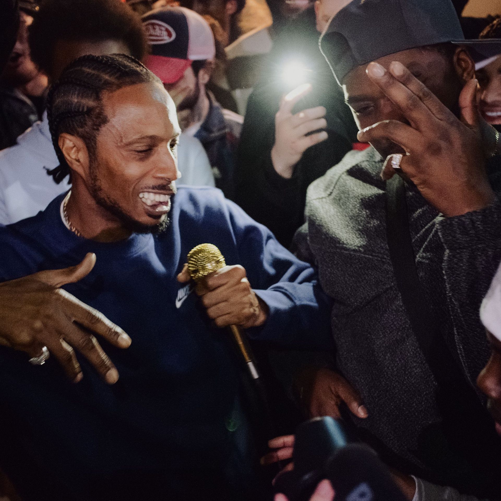 D Double E at a grime night at Beau Beaus music club