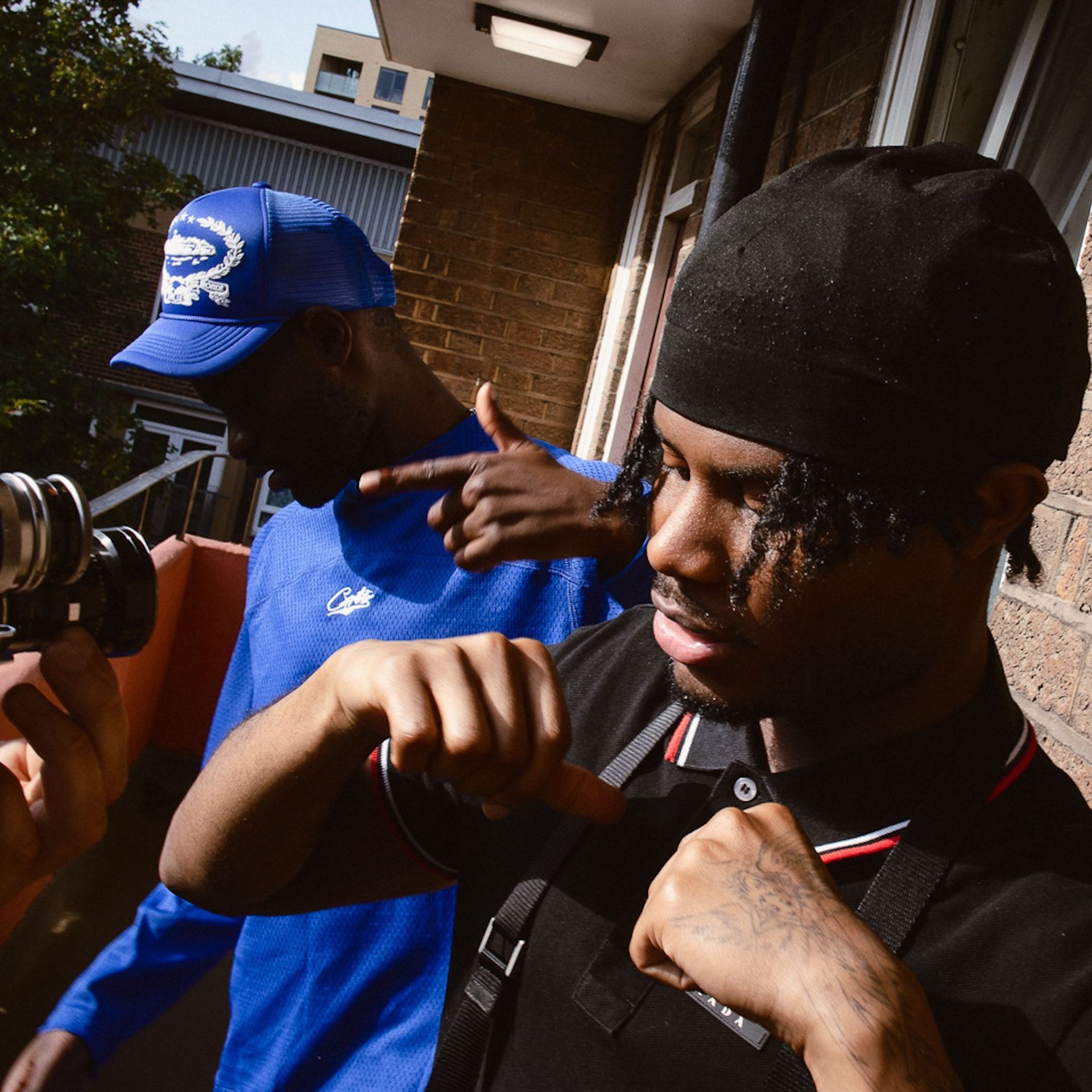 Dave and Jim Legxacy at the video shoot for 3x