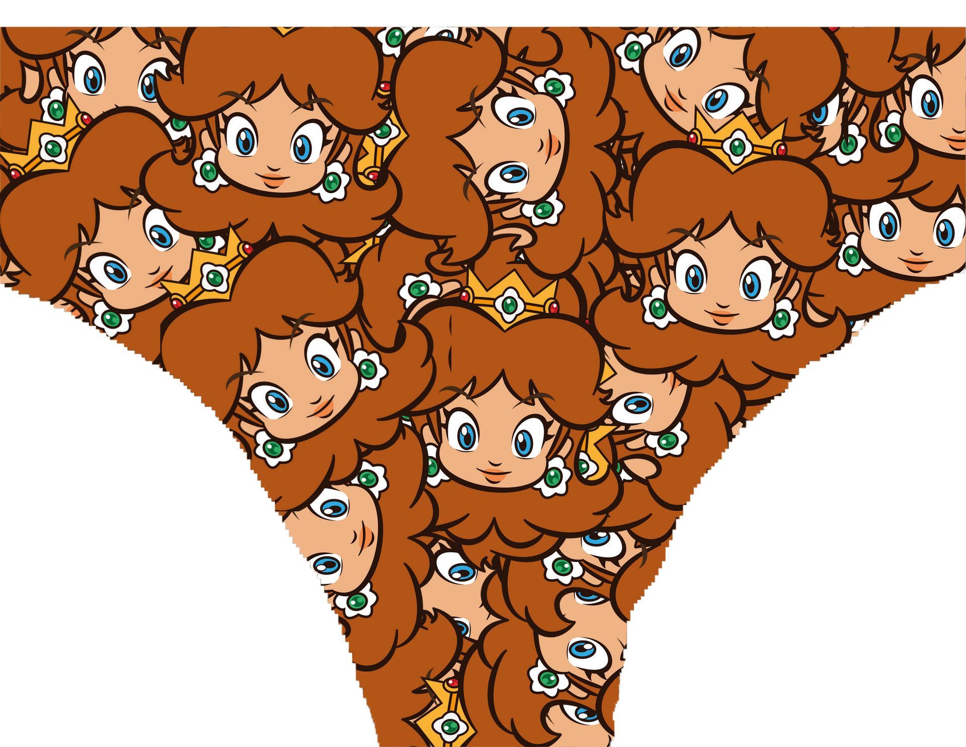 a pair of underwear with a daisy pattern on it