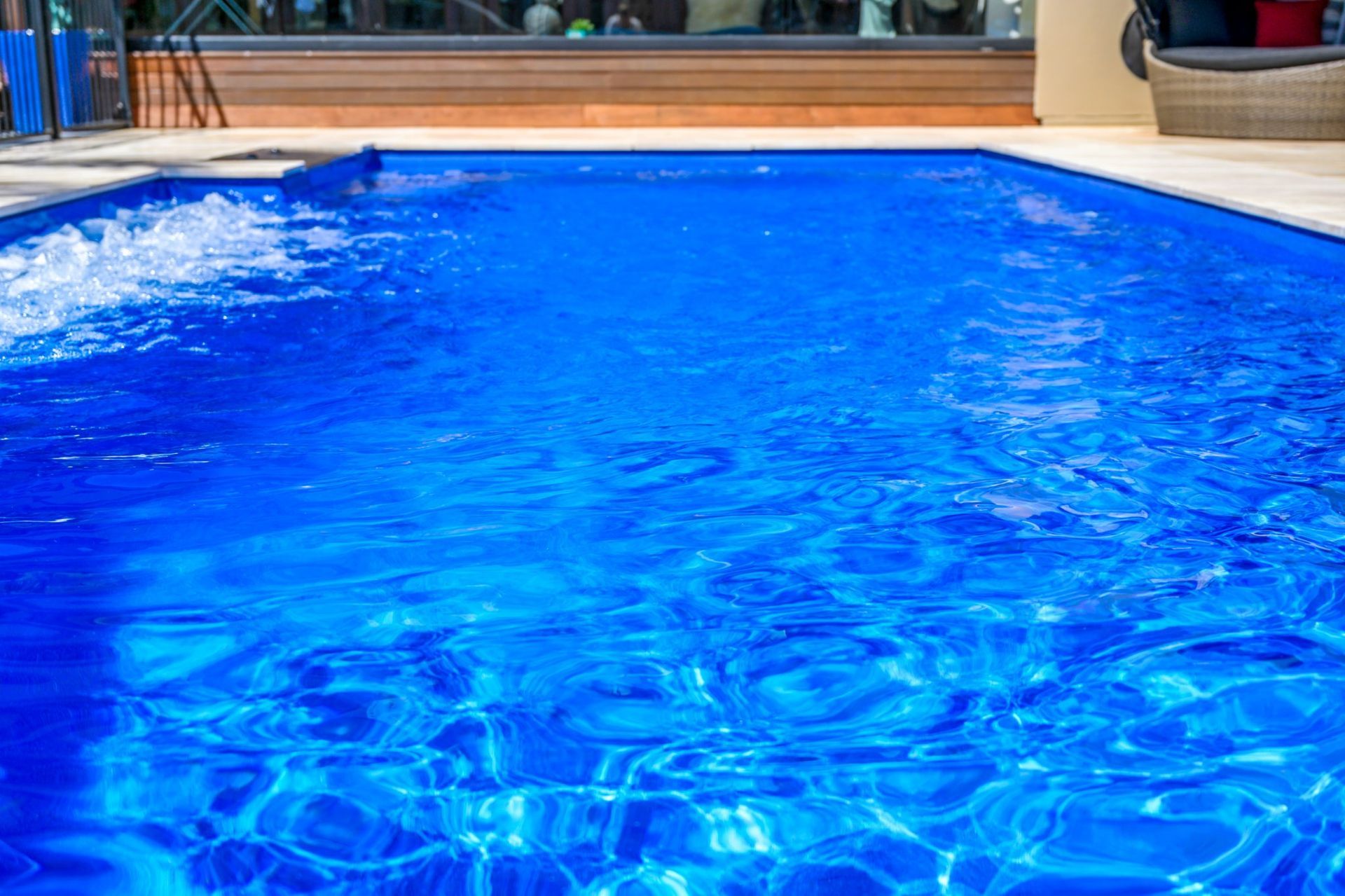 A Swimming Pool Is Surrounded By Tiles And Steps — Swimming Pool in Scone, NSW